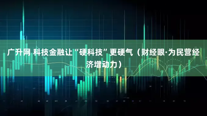 广升网 科技金融让“硬科技”更硬气（财经眼·为民营经济增动力）